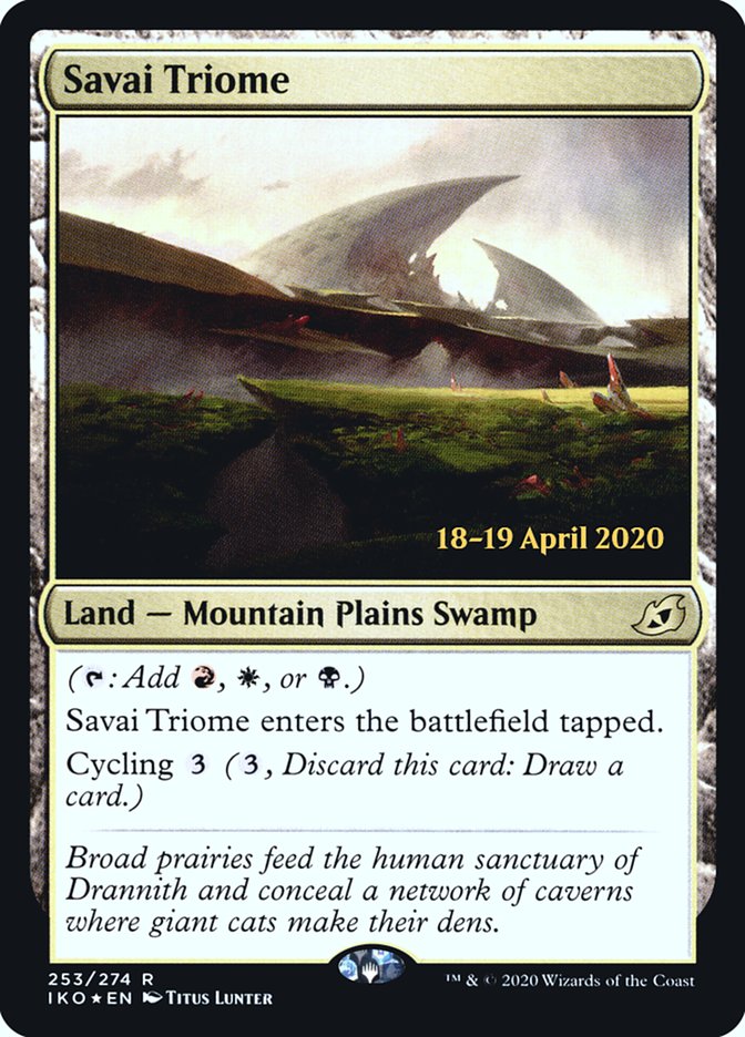 Savai Triome  [Ikoria: Lair of Behemoths Prerelease Promos] | Rook's Games and More