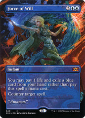 Force of Will (Borderless) [Double Masters] | Rook's Games and More