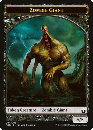 Zombie Giant Token [Battlebond Tokens] | Rook's Games and More