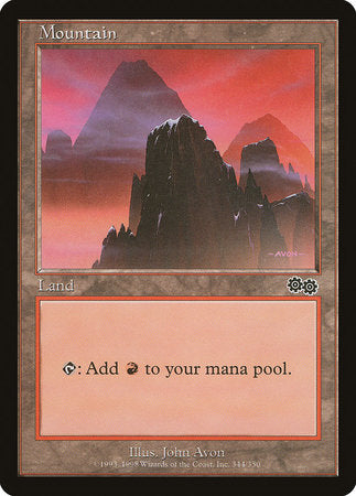 Mountain (344) [Urza's Saga] | Rook's Games and More