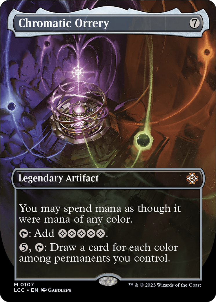 Chromatic Orrery (Borderless) [The Lost Caverns of Ixalan Commander] | Rook's Games and More