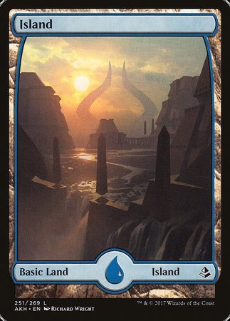 Island (251) - Full Art [Amonkhet] | Rook's Games and More