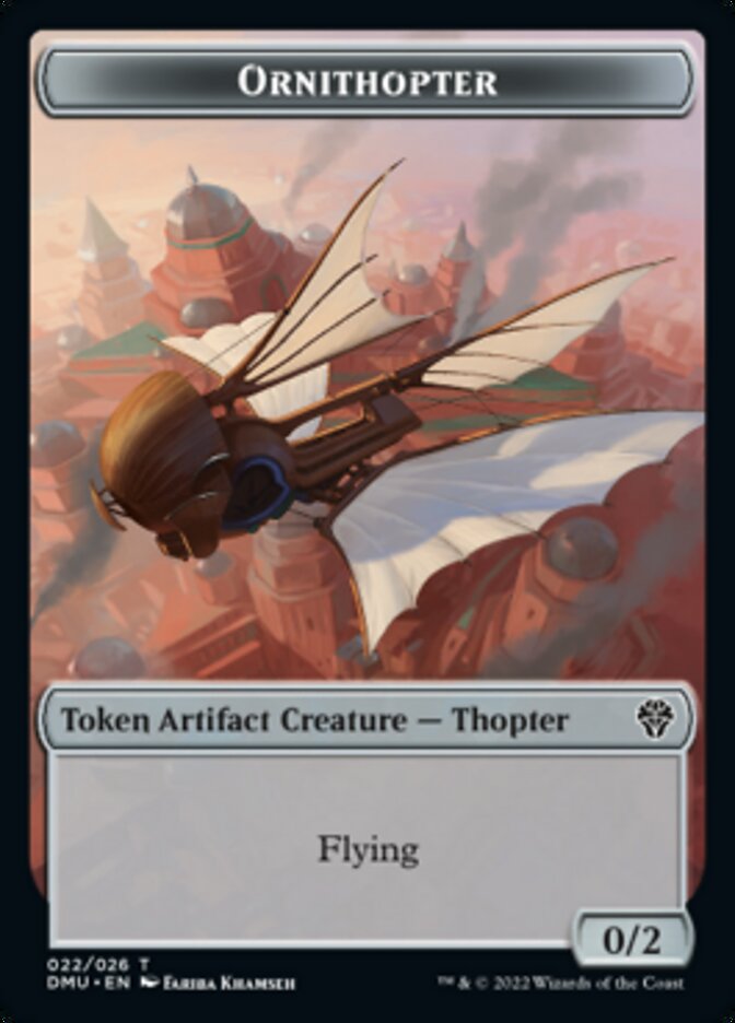 Ornithopter Token [Dominaria United Tokens] | Rook's Games and More