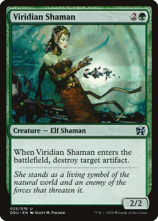 Viridian Shaman [Duel Decks: Elves vs. Inventors] | Rook's Games and More