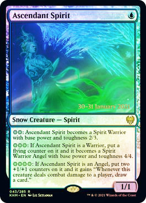 Ascendant Spirit  [Kaldheim Prerelease Promos] | Rook's Games and More