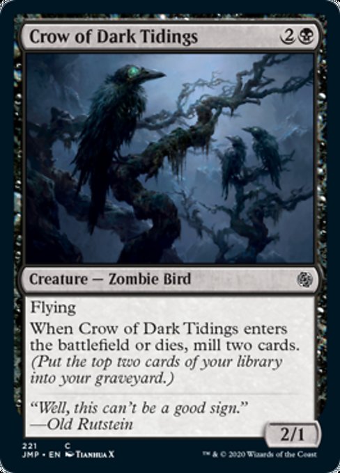 Crow of Dark Tidings [Jumpstart] | Rook's Games and More