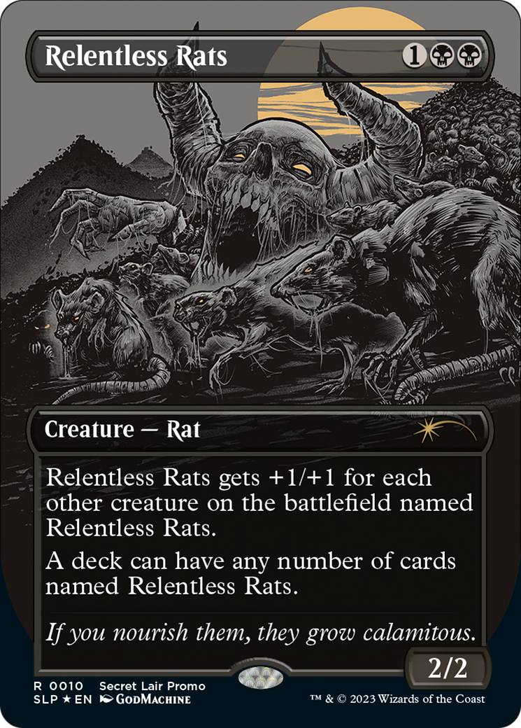 Relentless Rats (Borderless) [Secret Lair Showdown] | Rook's Games and More