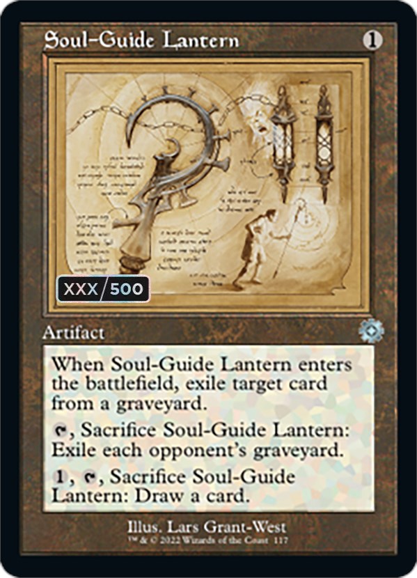 Soul-Guide Lantern (Retro Schematic) (Serial Numbered) [The Brothers' War Retro Artifacts] | Rook's Games and More