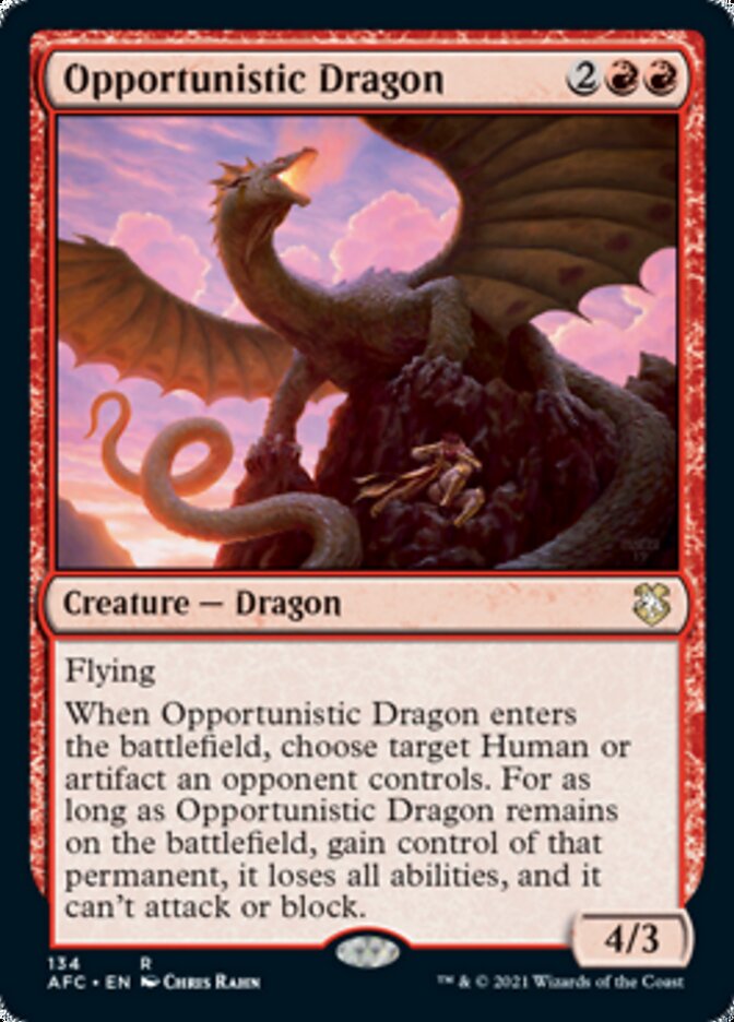 Opportunistic Dragon [Dungeons & Dragons: Adventures in the Forgotten Realms Commander] | Rook's Games and More