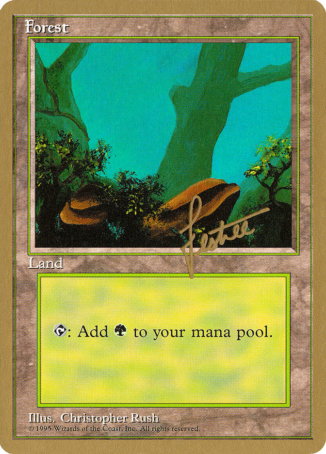 Forest (bl378) (Bertrand Lestree) [Pro Tour Collector Set] | Rook's Games and More