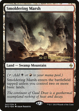 Smoldering Marsh [Battle for Zendikar Promos] | Rook's Games and More