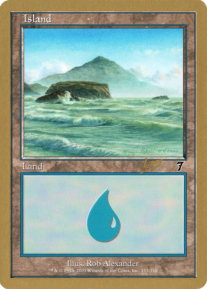 Island (333) (Raphael Levy) [World Championship Decks 2002] | Rook's Games and More