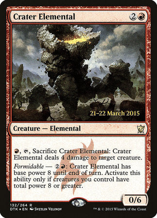 Crater Elemental [Dragons of Tarkir Promos] | Rook's Games and More