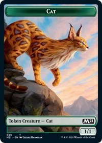 Cat (020) // Soldier Double-sided Token [Core Set 2021 Tokens] | Rook's Games and More