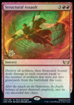 Structural Assault [Streets of New Capenna Prerelease Promos] | Rook's Games and More