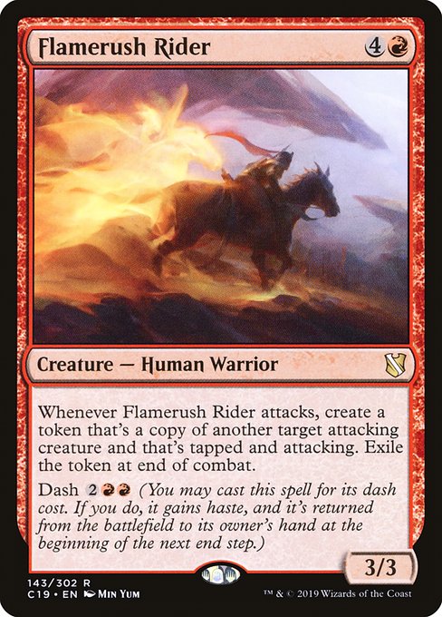 Flamerush Rider [Commander 2019] | Rook's Games and More