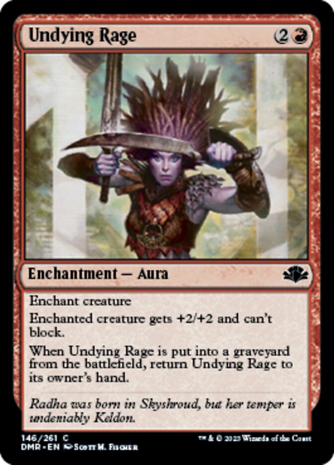 Undying Rage [Dominaria Remastered] | Rook's Games and More