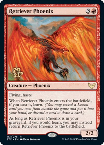 Retriever Phoenix [Strixhaven: School of Mages Prerelease Promos] | Rook's Games and More