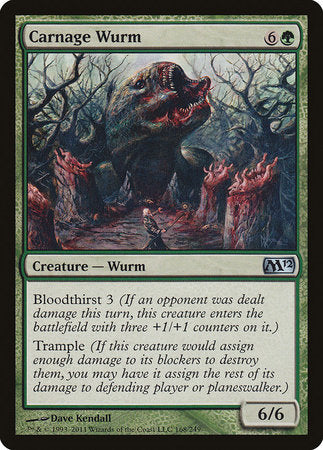 Carnage Wurm [Magic 2012] | Rook's Games and More