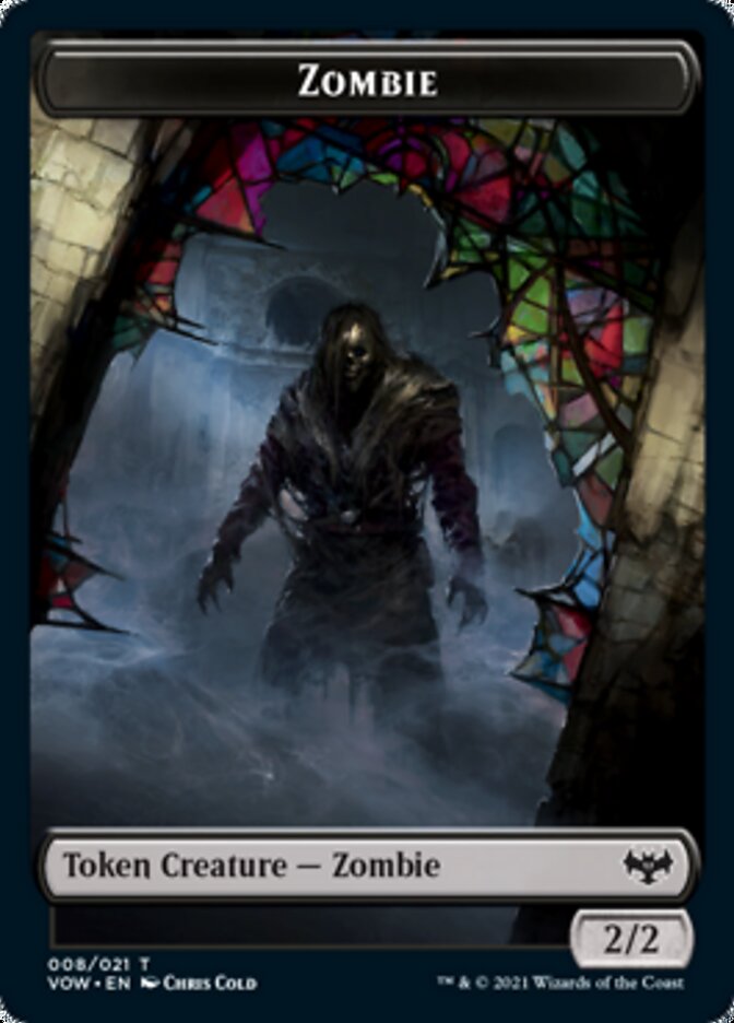 Zombie Token (008) [Innistrad: Crimson Vow Tokens] | Rook's Games and More