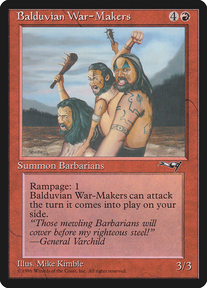 Balduvian War-Makers (Treeline Background) [Alliances] | Rook's Games and More