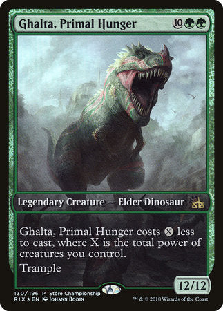 Ghalta, Primal Hunger [Rivals of Ixalan Promos] | Rook's Games and More