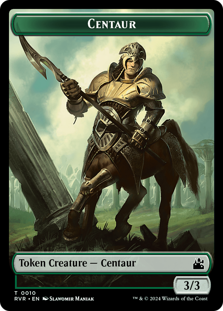 Centaur Token [Ravnica Remastered Tokens] | Rook's Games and More