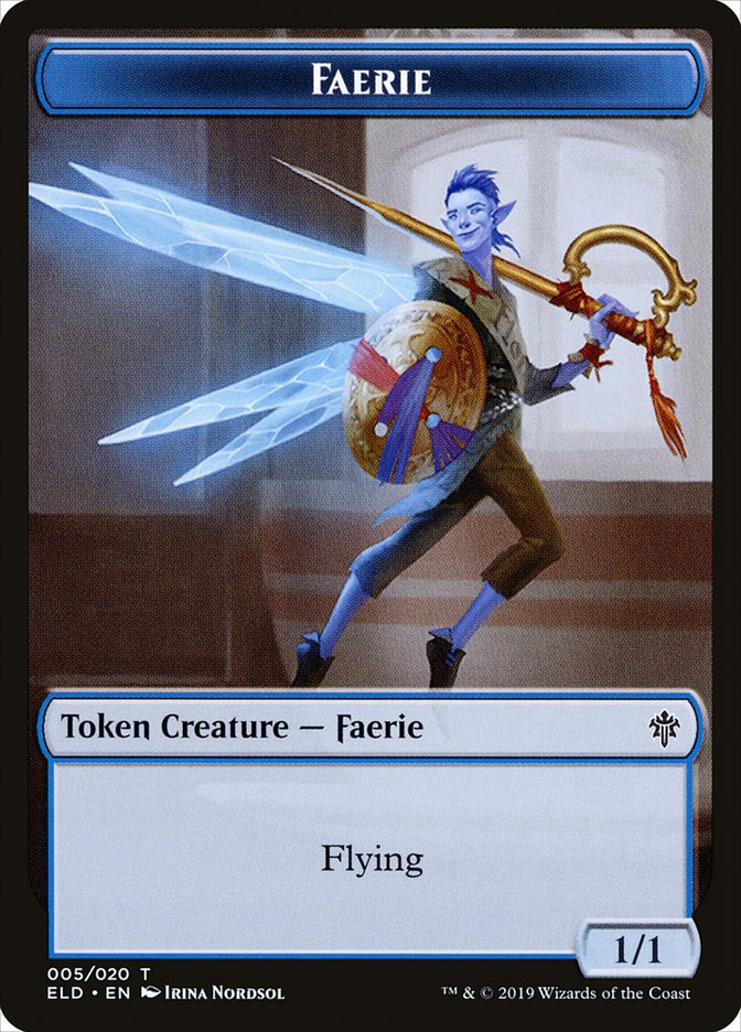 Faerie [Throne of Eldraine Tokens] | Rook's Games and More