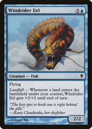 Windrider Eel [Zendikar] | Rook's Games and More