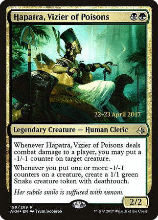 Hapatra, Vizier of Poisons [Amonkhet Promos] | Rook's Games and More