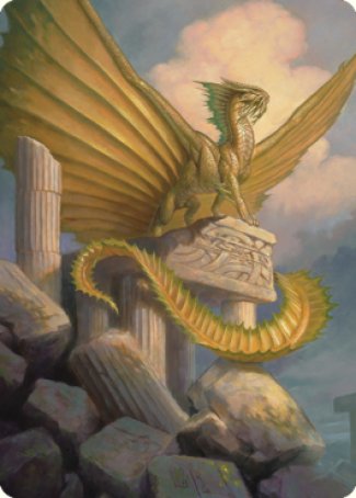 Ancient Gold Dragon Art Card (05) [Commander Legends: Battle for Baldur's Gate Art Series] | Rook's Games and More