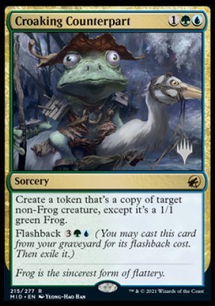 Croaking Counterpart (Promo Pack) [Innistrad: Midnight Hunt Promos] | Rook's Games and More