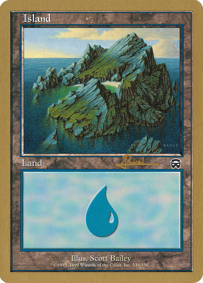 Island (ar336a) (Antoine Ruel) [World Championship Decks 2001] | Rook's Games and More