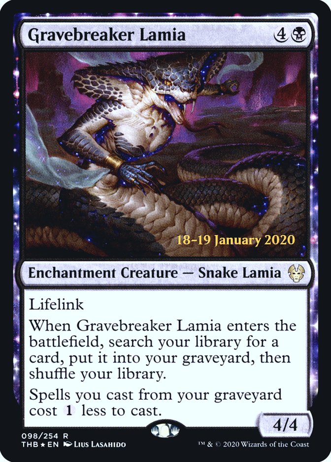 Gravebreaker Lamia [Theros Beyond Death Prerelease Promos] | Rook's Games and More