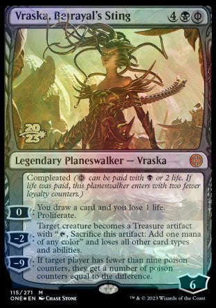 Vraska, Betrayal's Sting [Phyrexia: All Will Be One Prerelease Promos] | Rook's Games and More