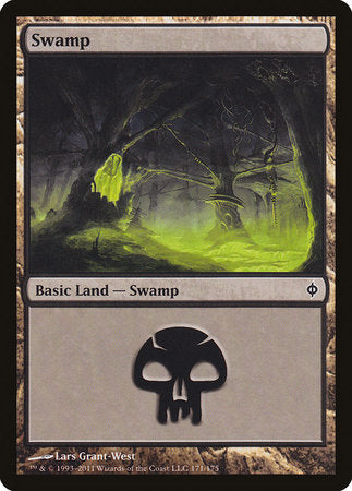 Swamp (171) [New Phyrexia] | Rook's Games and More