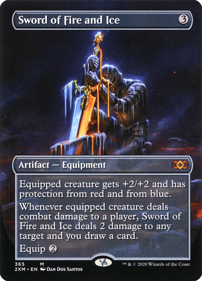 Sword of Fire and Ice (Borderless) [Double Masters] | Rook's Games and More