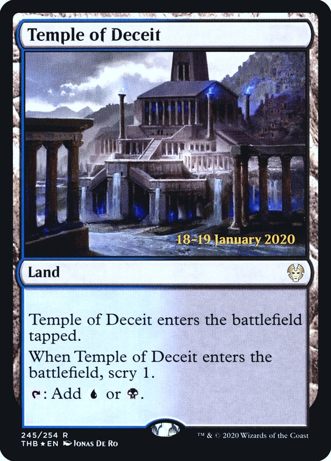 Temple of Deceit [Theros Beyond Death Prerelease Promos] | Rook's Games and More