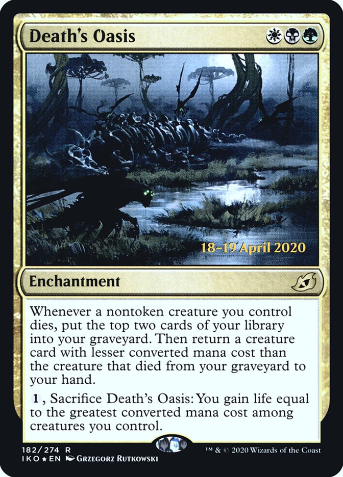 Death's Oasis  [Ikoria: Lair of Behemoths Prerelease Promos] | Rook's Games and More