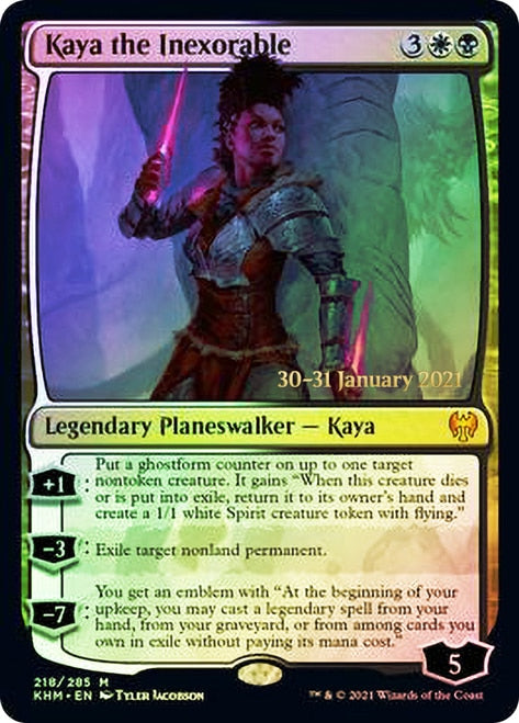 Kaya the Inexorable  [Kaldheim Prerelease Promos] | Rook's Games and More