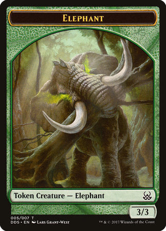 Elephant Token [Duel Decks: Mind vs. Might Tokens] | Rook's Games and More