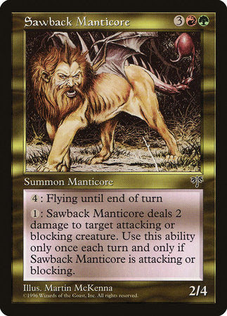 Sawback Manticore [Mirage] | Rook's Games and More