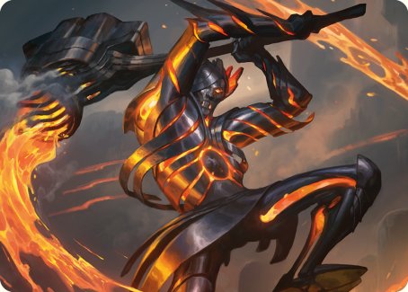 Forgehammer Centurion Art Card [Phyrexia: All Will Be One Art Series] | Rook's Games and More