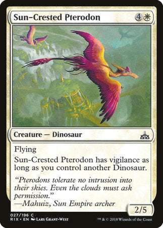 Sun-Crested Pterodon [Rivals of Ixalan] | Rook's Games and More