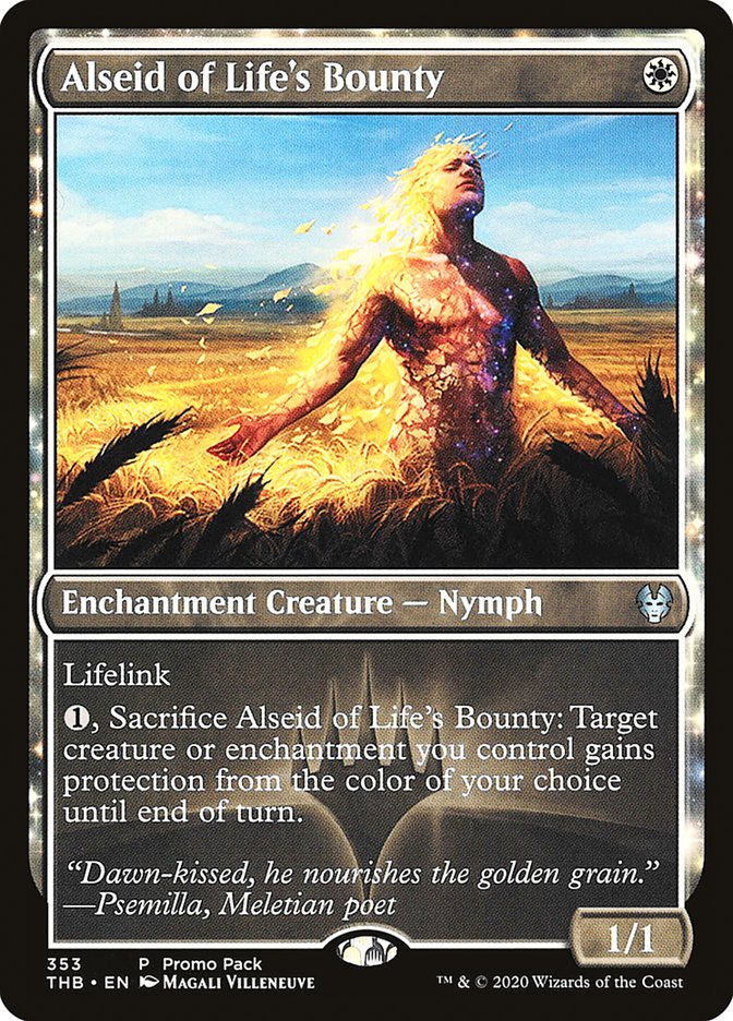 Alseid of Life's Bounty (Promo Pack) [Theros Beyond Death Promos] | Rook's Games and More
