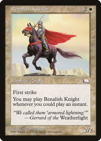 Benalish Knight [Weatherlight] | Rook's Games and More