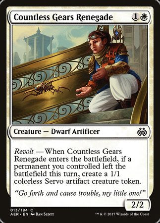 Countless Gears Renegade [Aether Revolt] | Rook's Games and More