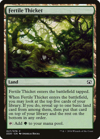 Fertile Thicket [Duel Decks: Nissa vs. Ob Nixilis] | Rook's Games and More