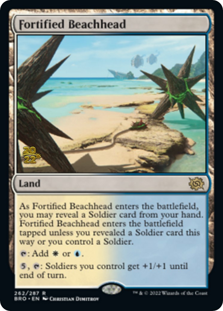 Fortified Beachhead [The Brothers' War: Prerelease Promos] | Rook's Games and More