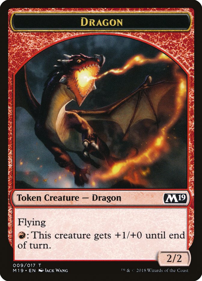 Dragon (009/017) [Core Set 2019 Tokens] | Rook's Games and More